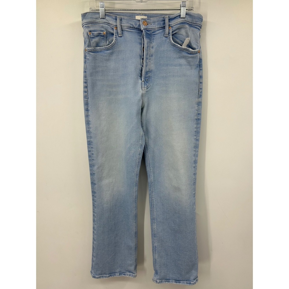 Mother The Tripper Ankle Jeans Cat Daddy Light Wash Button Fly High Rise 32